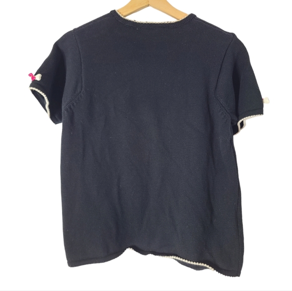 Vintage knit dog button up shirt- Size small womens - Picture 2 of 6